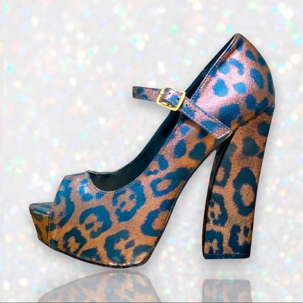 Daytrip Honor Metallic Bronze Leopard Platforms